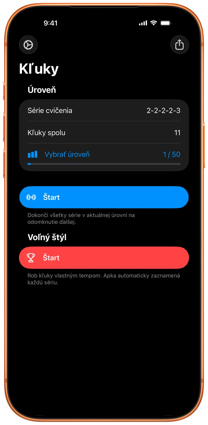 iPhone s úvodnou obrazovkou Pushanova